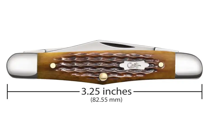 Case Antique Bone Rogers Corn Cob Jig Half Whittler Folding Knife - view 3
